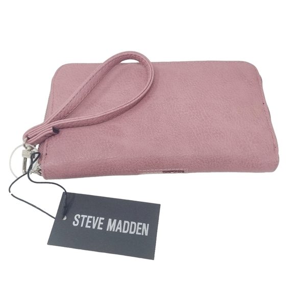 Steve Madden | Pop Webbing Zip Around Striped Wallet or Wristlet (One Size) - Picture 11 of 13